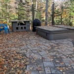 11. After patio at hot tub is finished.